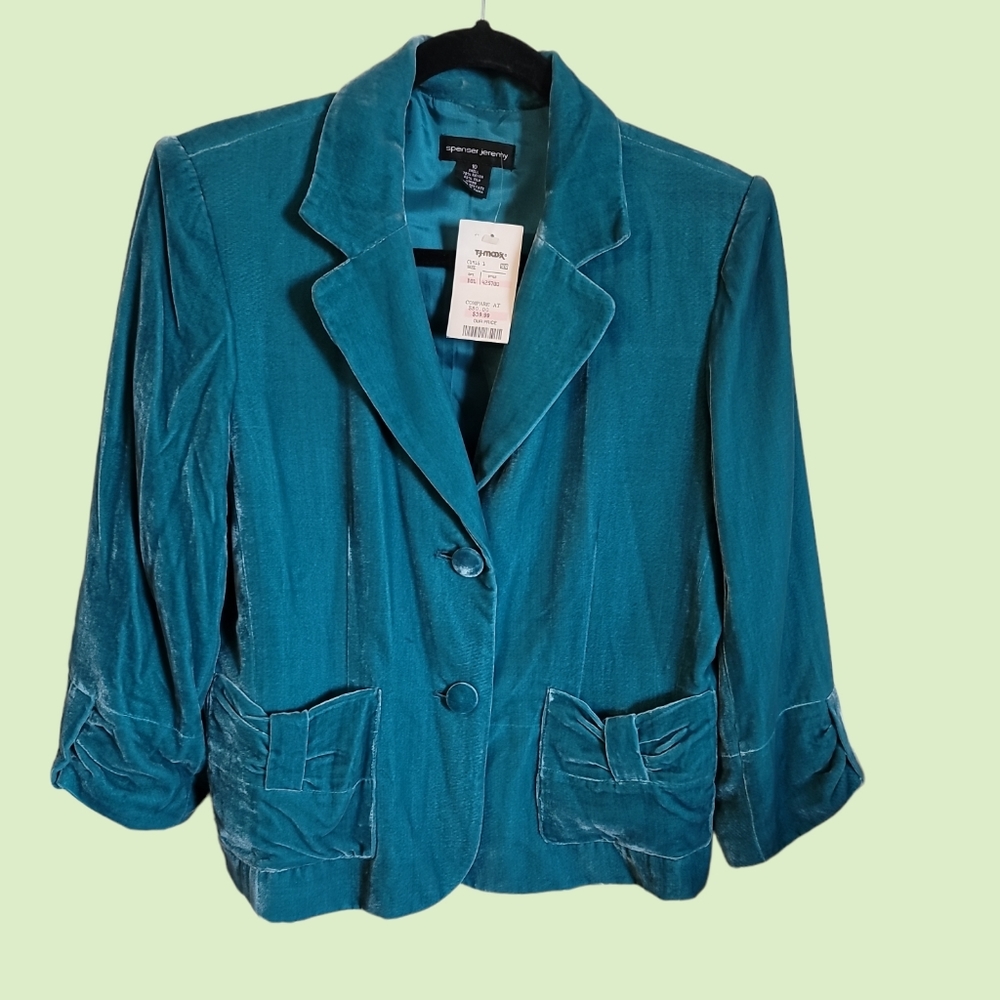 Spencer Jeremy Tiele Crushed Velvet Jacket